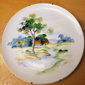 Vintage Y. Mizatuni Painted Plate